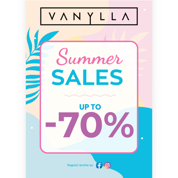 Vanylla summer sales 2022 seconda uscita